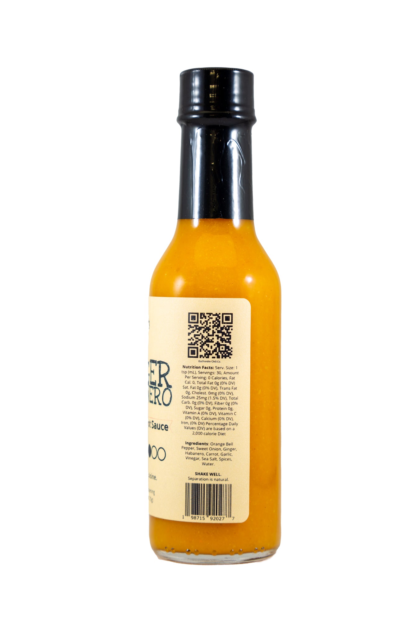 Ginger Habanero Fermented Hot Sauce