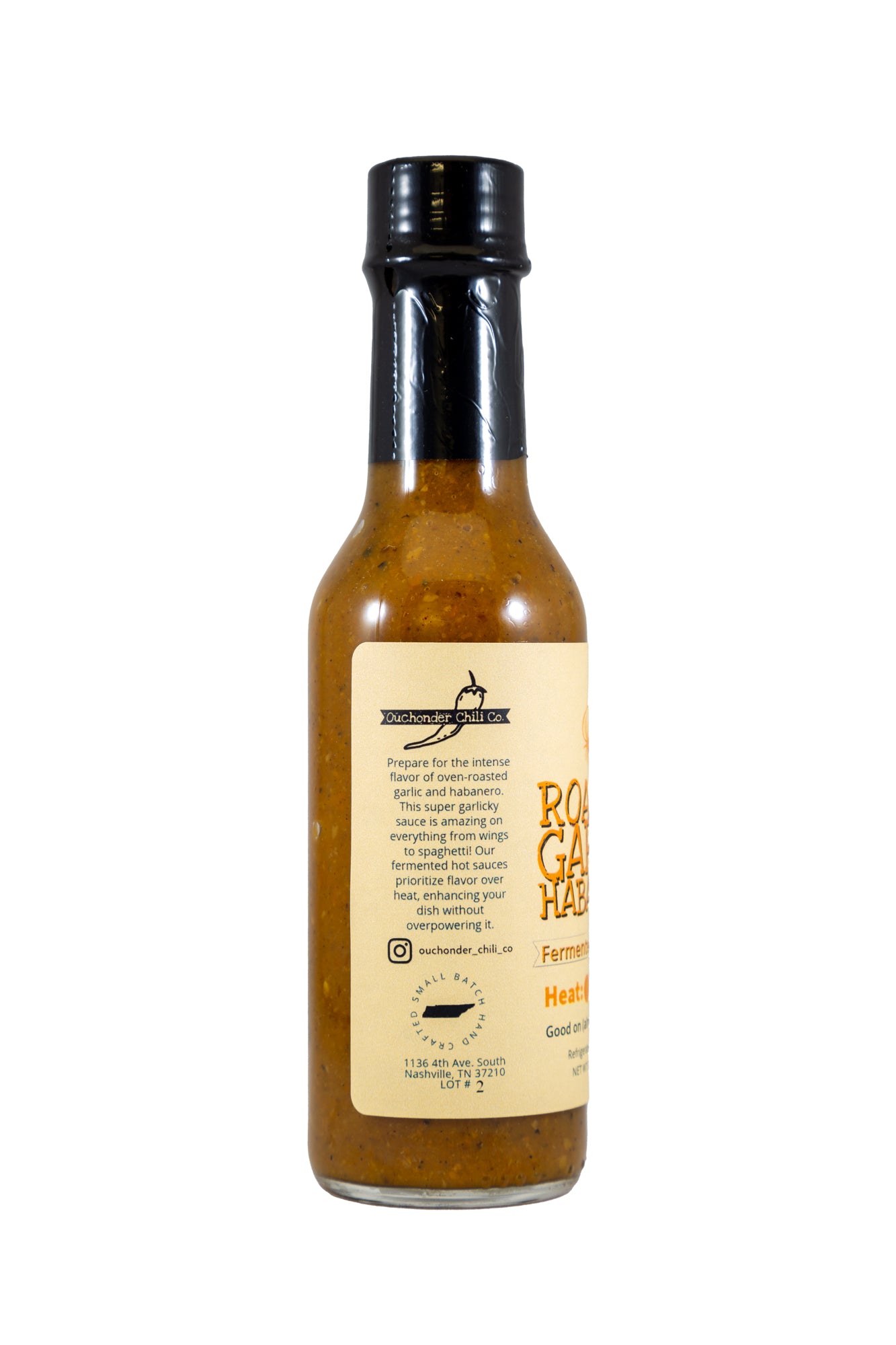Roasted Garlic Habanero Fermented Hot Sauce